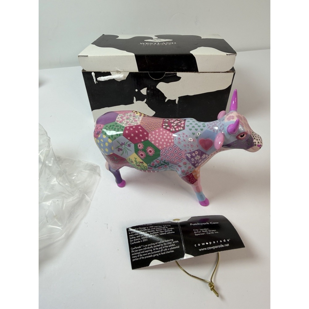Cow Parade Figurine Patchwork 2003 Westland Giftware 7322 Vintage